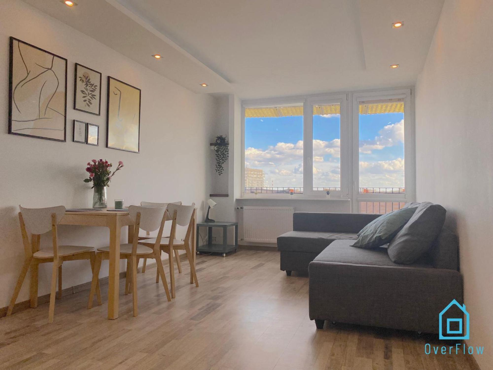Wave Apartment With Amazing View- 2 Km To Baltic Sea Гданьск Экстерьер фото